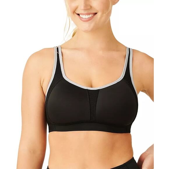Wacoal Other - Wacoal Kerri Contour Wirefree Sports Bra Adjustable Black Size 34C NWT